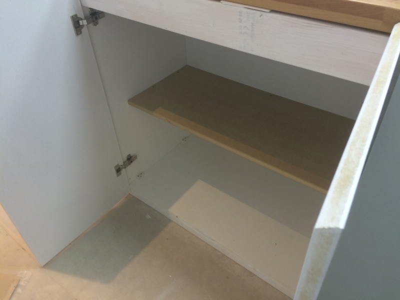 A typical cupboard - yet to be painted but beautifully made